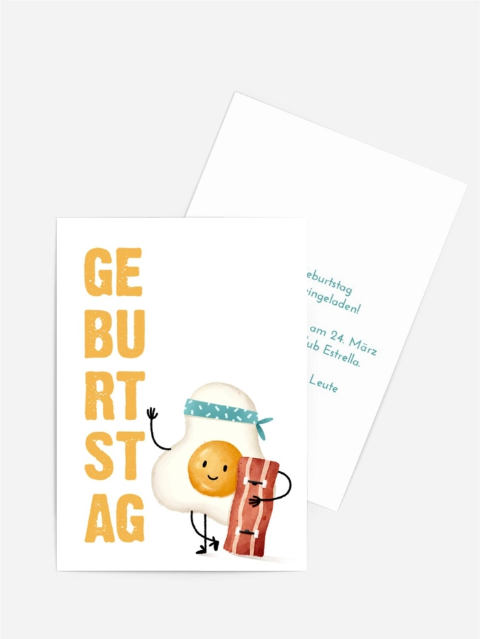 Geburtstagseinladung Frühstück zum Geburtstag
