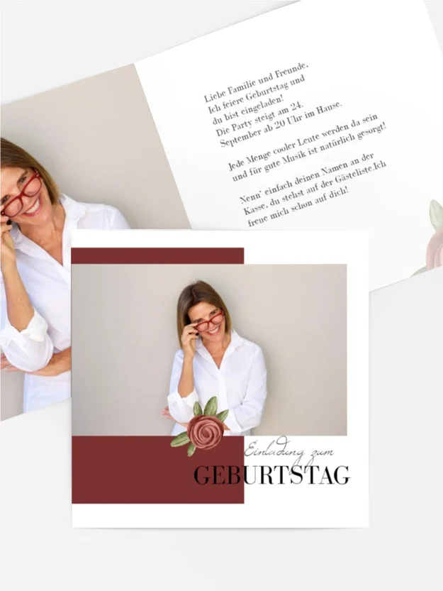 Geburtstagseinladung Abstrakte Komposition