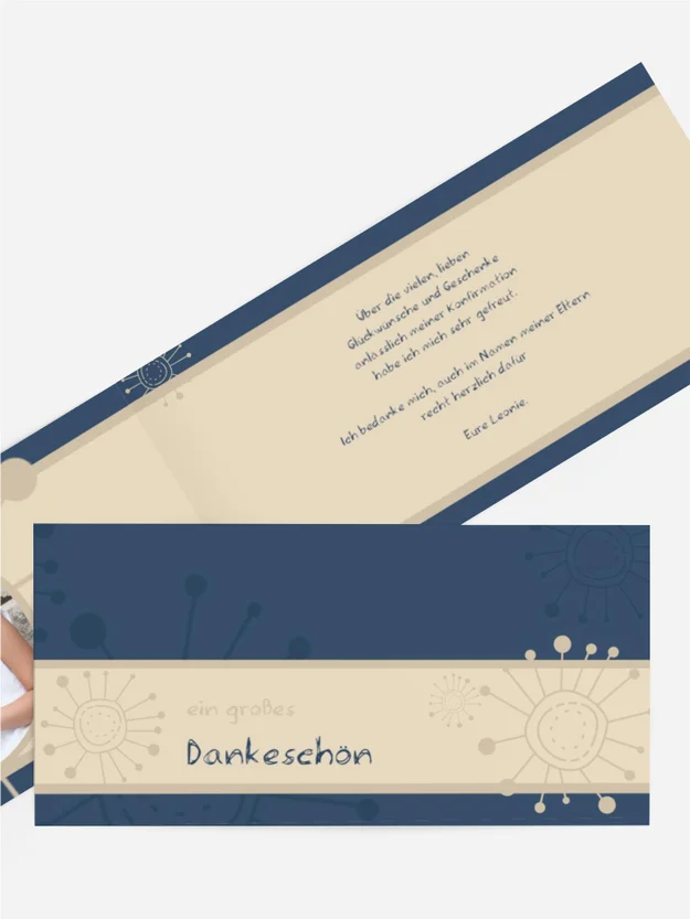 Dankeskarte Konfirmation Blumen Dankeskarte Konfirmation Blumen