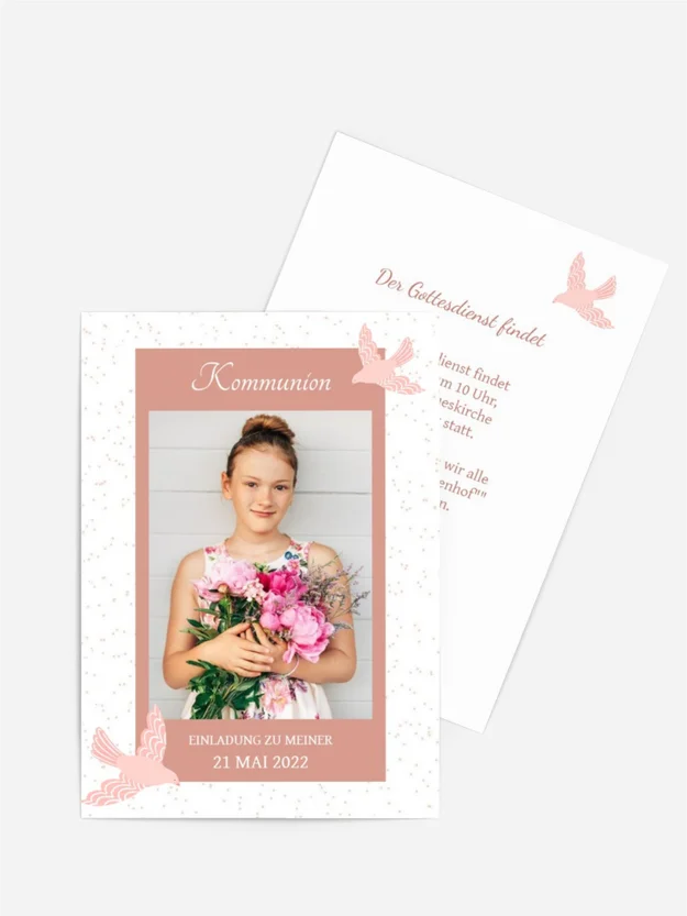 Einladungskarte Kommunion Heiliger Geist Einladungskarte Kommunion Heiliger Geist