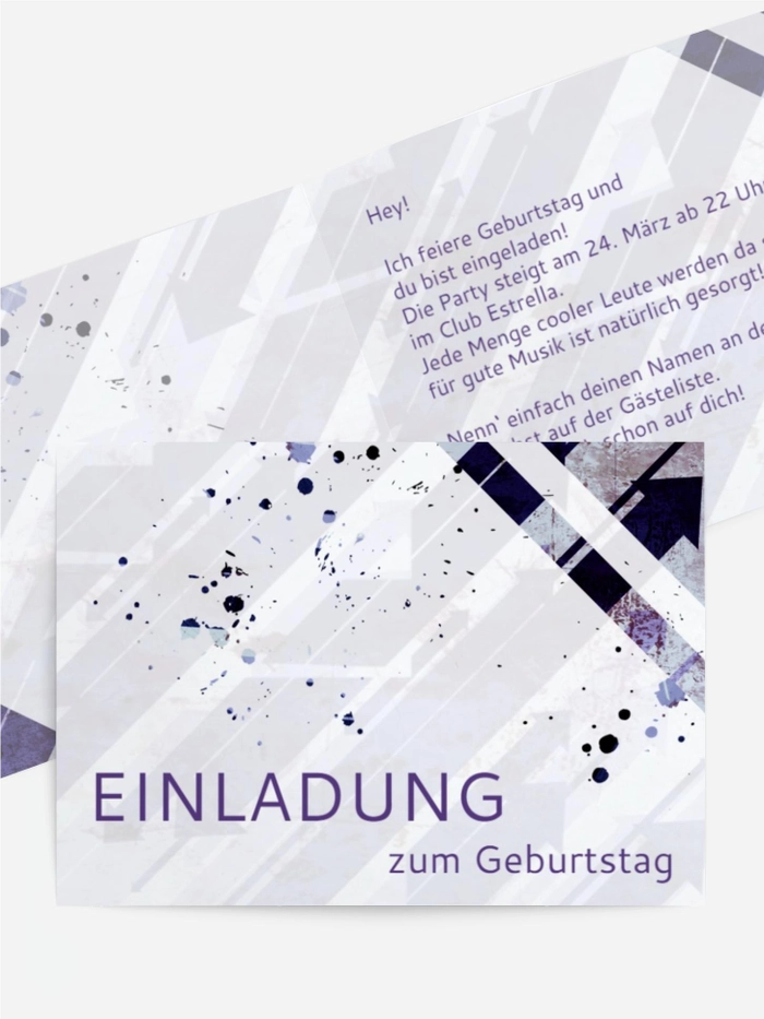 Einladung zum Geburtstag Direction