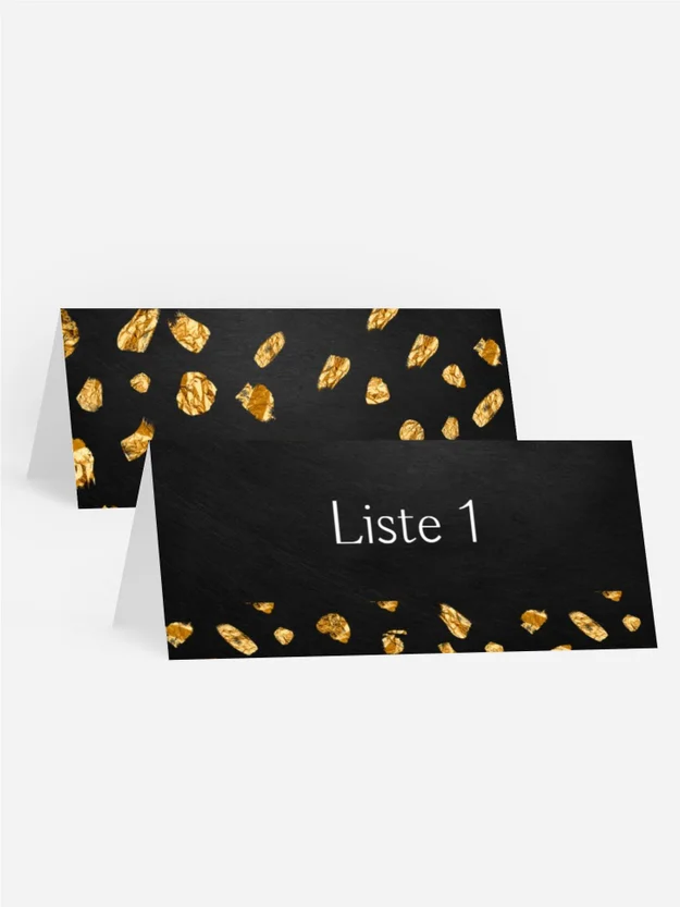 Tischkarte Geburtstag Glitzerregen Tischkarte Geburtstag Glitzerregen