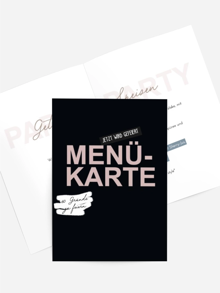 Menükarte Geburtstag Ein unglaubliches Leben