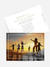 Sommerfest Einladung Laufen am Strand