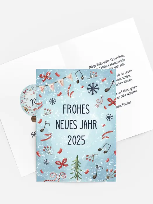 Neujahrskarte Wirbelwind des neuen Jahres