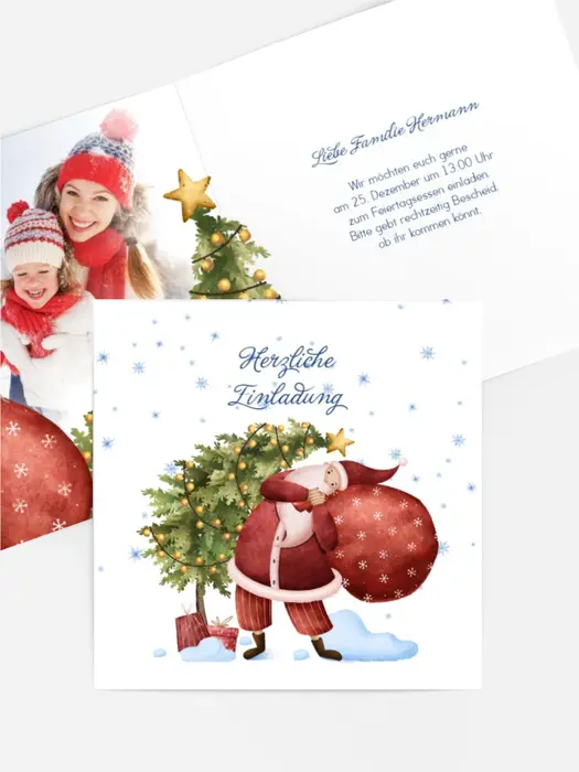 Fotoeinladung Weihnachten Weihnachtsabenteuer