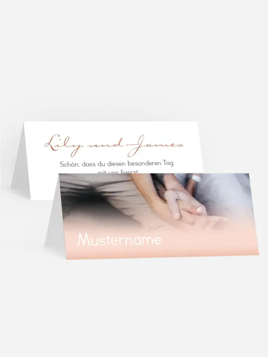 Tischkarte Hochzeit Dezent