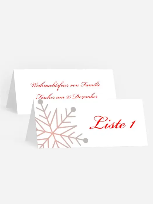 Weihnachtstischkarte Weihnachten in Heidelberg