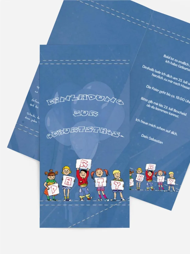 Geburtstagseinladung Party Kids