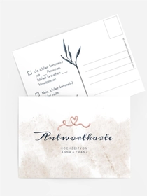 Antwortkarte Vögel des Glücks Antwortkarte Vögel des Glücks