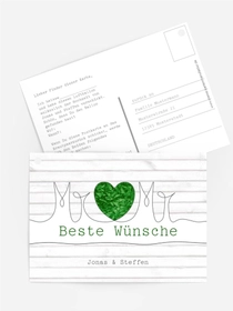 Ballonkarte zur Hochzeit Mr+Mr