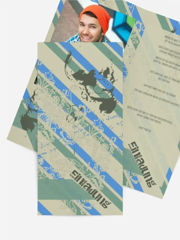 Geburtstagseinladungskarte dangerous Foto