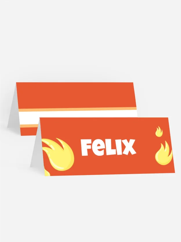 Tischkarte Geburtstag Feuerwehrmann