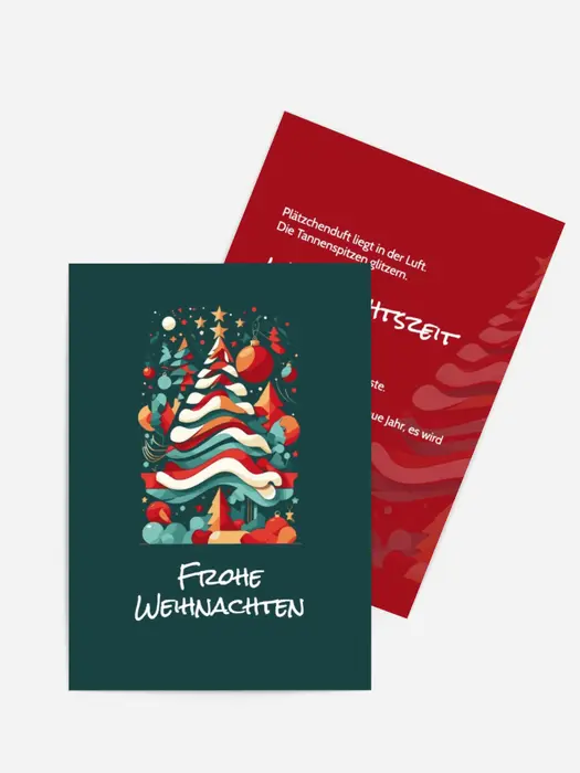 Grußkarte Weihnachten Neujahrsinstallation