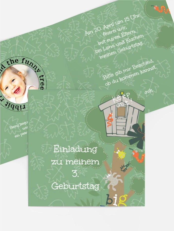 Einladungskarte Geburtstag Dschungel