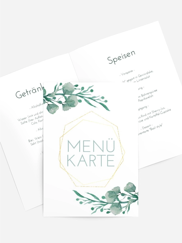 Menükarte Geburtstag Dorfkreis