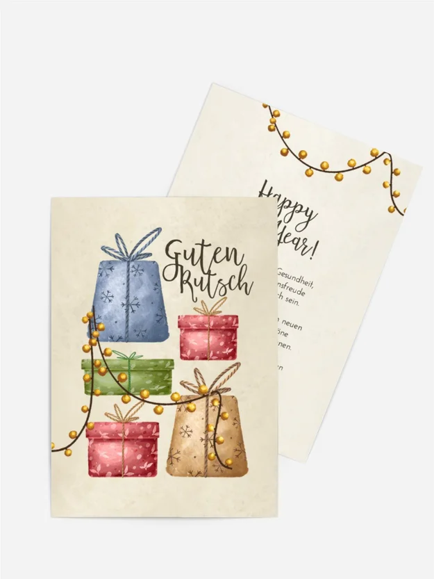 Neujahrskarte Der Urlaub kommt