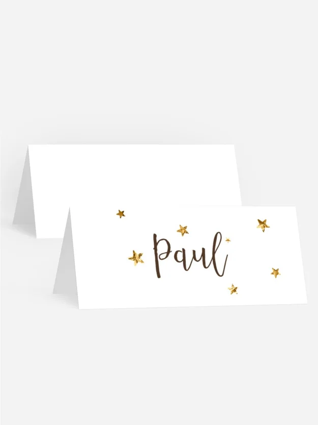 Tischkarte Geburtstag Sternenzauber 2
