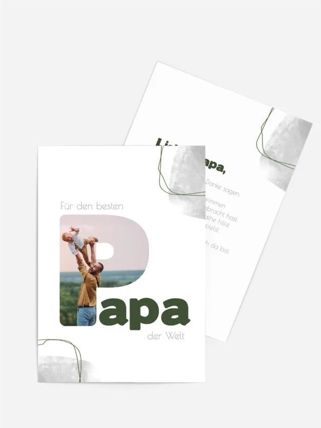 Vatertagskarte Großer P
