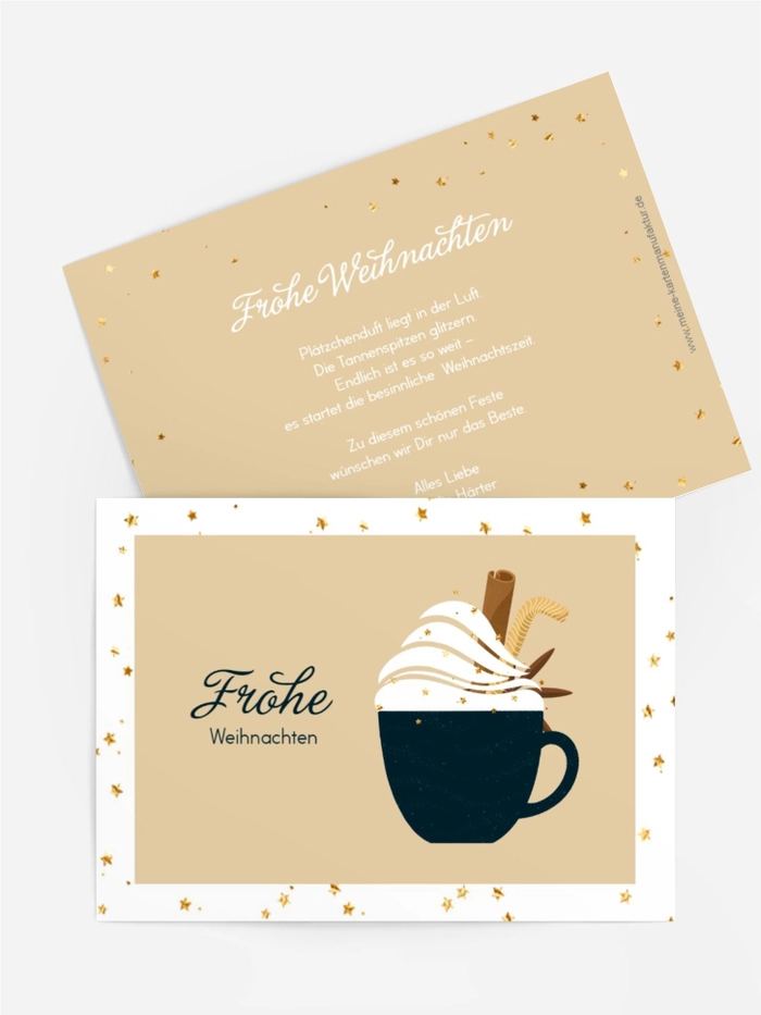 Grußkarte Weihnachten Weihnachtsköstlichkeiten Grußkarte Weihnachten Weihnachtsköstlichkeiten