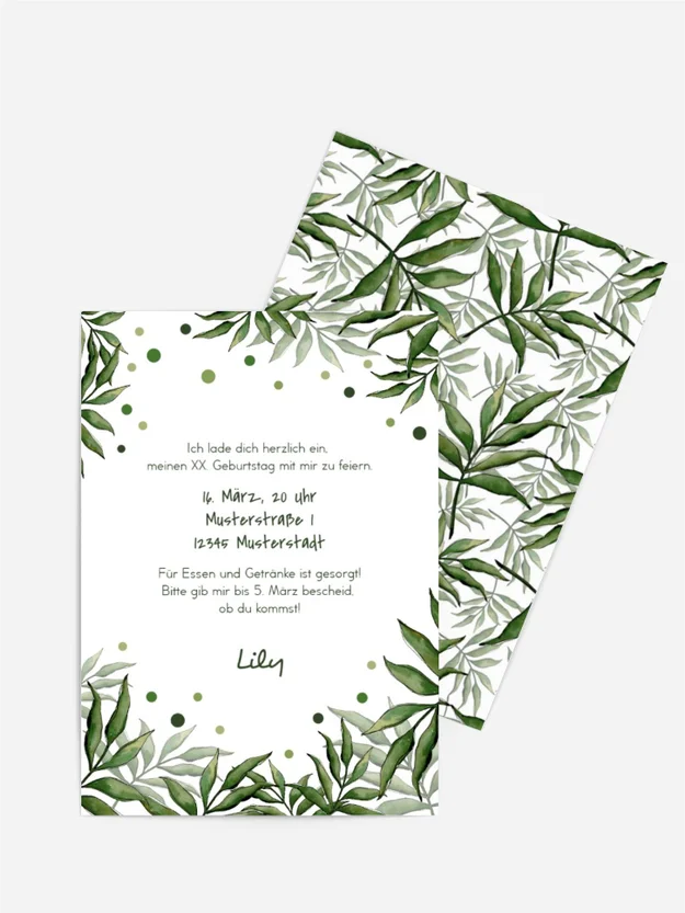 Geburtstagskarte Palm Tree