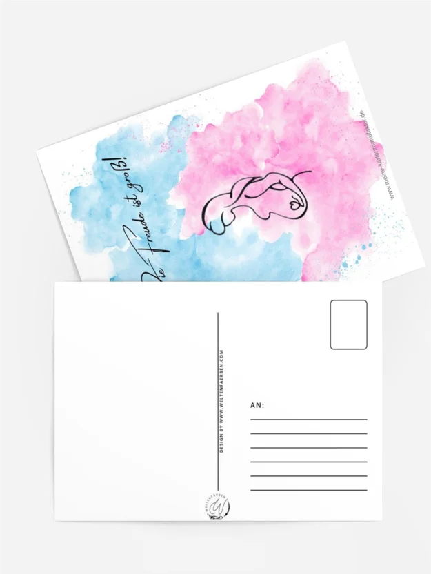 Schwangerschaftsfreude rosa blau