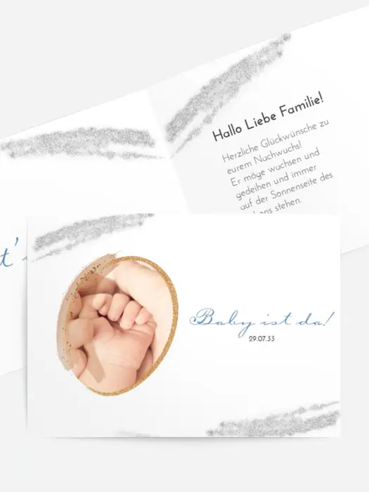 Babykarte Weiche Hände Babykarte Weiche Hände