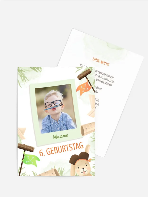 Geburtstagseinladung Schatzsuche