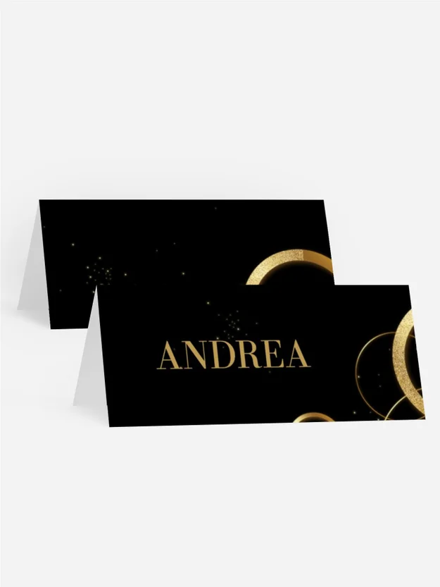 Tischkarte Geburtstag Goldornament Tischkarte Geburtstag Goldornament