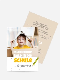 Einladungskarte Einschulung Bleistift