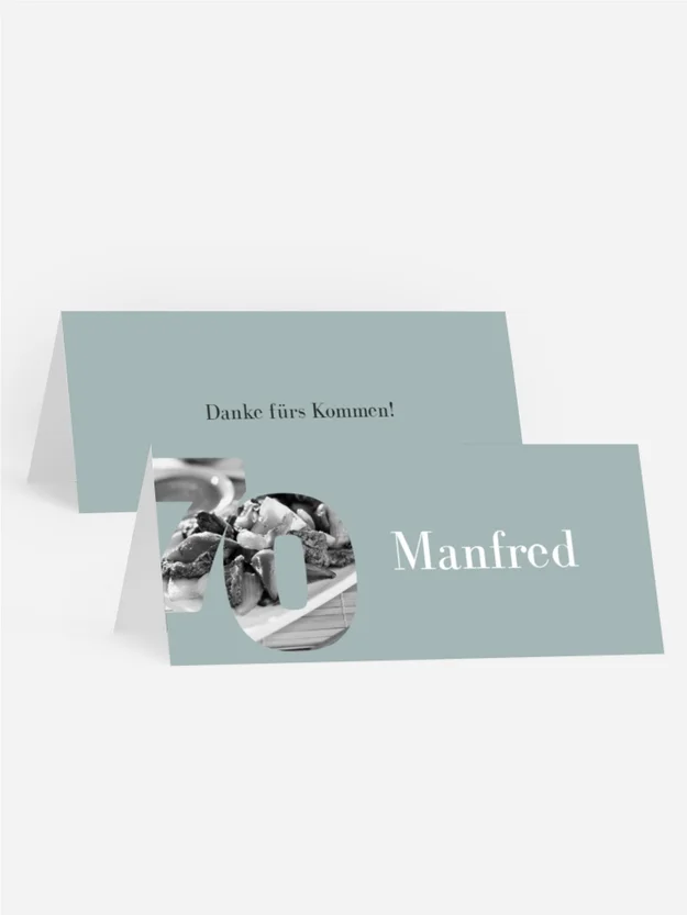 Tischkarte Geburtstag Große Zahl Tischkarte Geburtstag Große Zahl