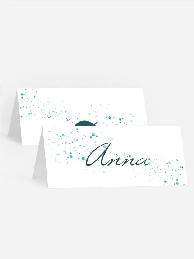 Tischkarte Firmung Fischsee