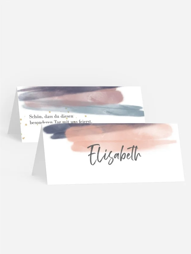 Tischkarte Wüstenlichter