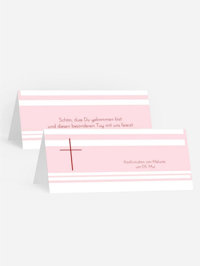 Tischkarte Konfirmation Kreuz Tischkarte Konfirmation Kreuz