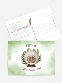 Grußkarte Weihnachten Weihnachtskugel