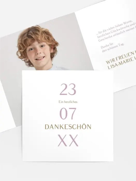 Dankeskarte Kommunion Heilige Seele