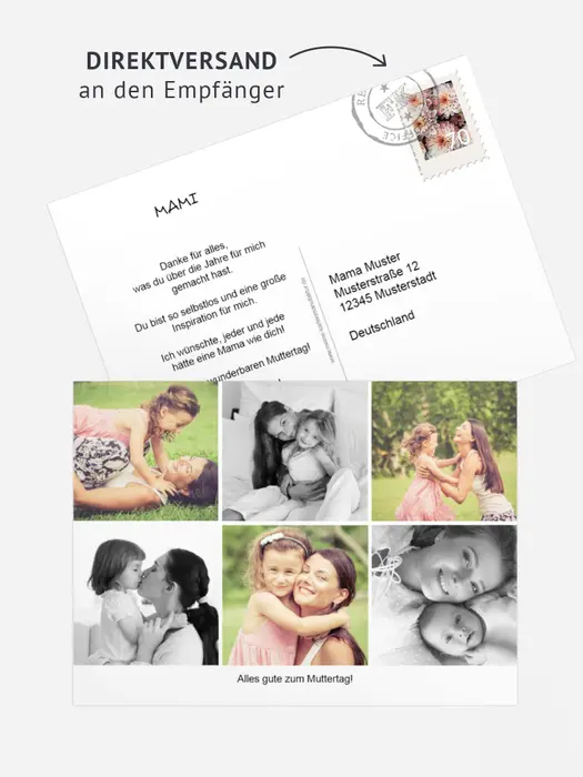 Fotopostkarte Multi