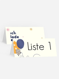 Tischkarte Geburtstag Himmelhoch Tischkarte Geburtstag Himmelhoch