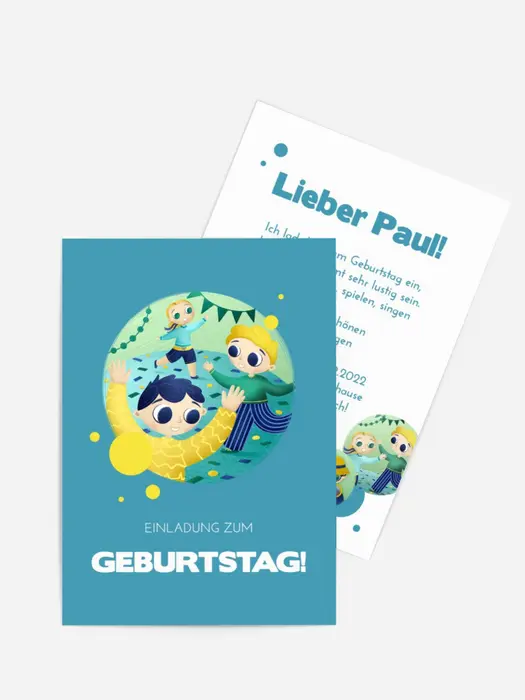 Geburtstagseinladung Lustiges Spiel