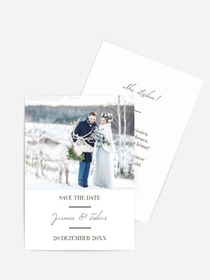 Save-the-Date Karte Renntier