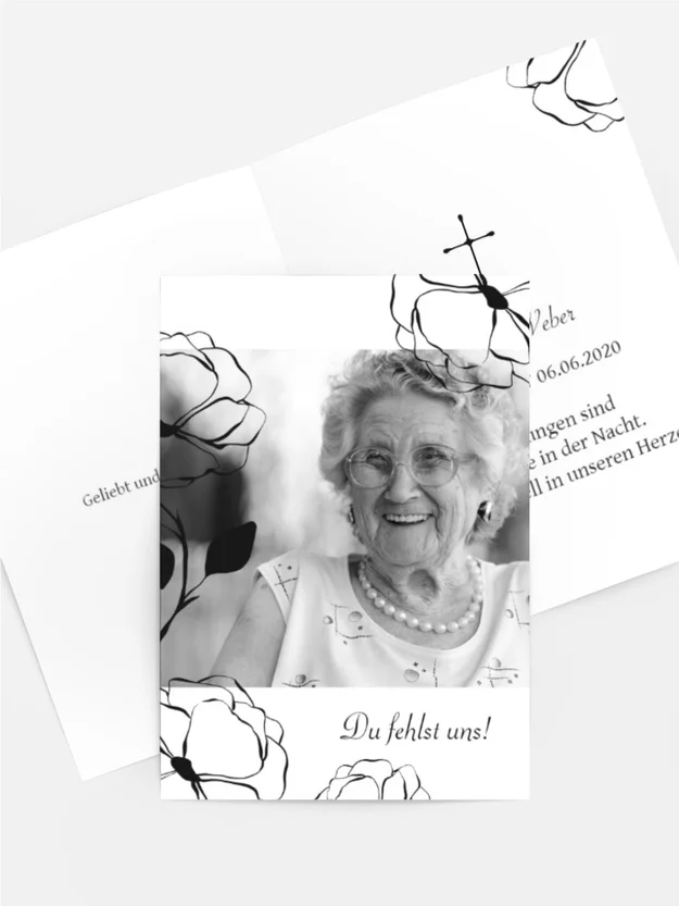 Sterbebildkarte Schwarzer Blütentag Sterbebildkarte Schwarzer Blütentag