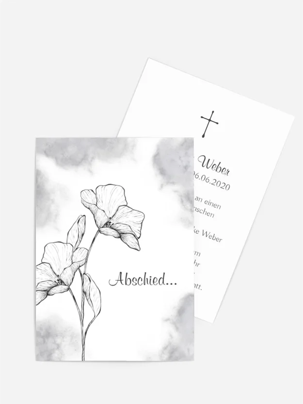 Trauerkarte Blumenfreund