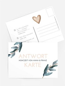 Antwortkarte Parallele zur Liebe
