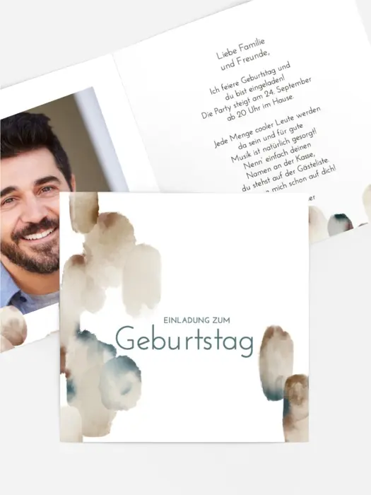 Geburtstagseinladung Kleine Flecken