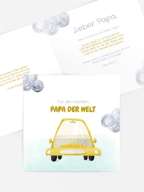 Vatertagskarten Unser Auto