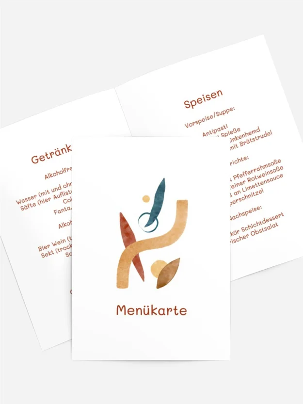 Menükarte Geburtstag Schöner Hintergrund