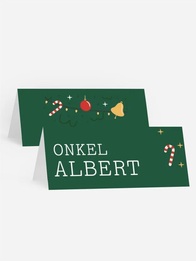 Tischkarte Weihnachten Weihnachtsbaum im Urlaub Tischkarte Weihnachten Weihnachtsbaum im Urlaub