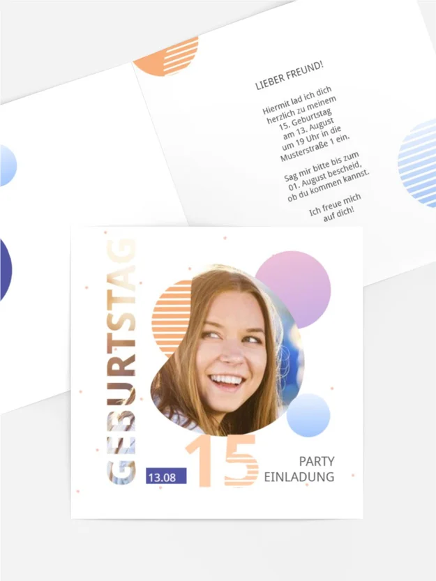 Geburtstagseinladung Birthday Universe