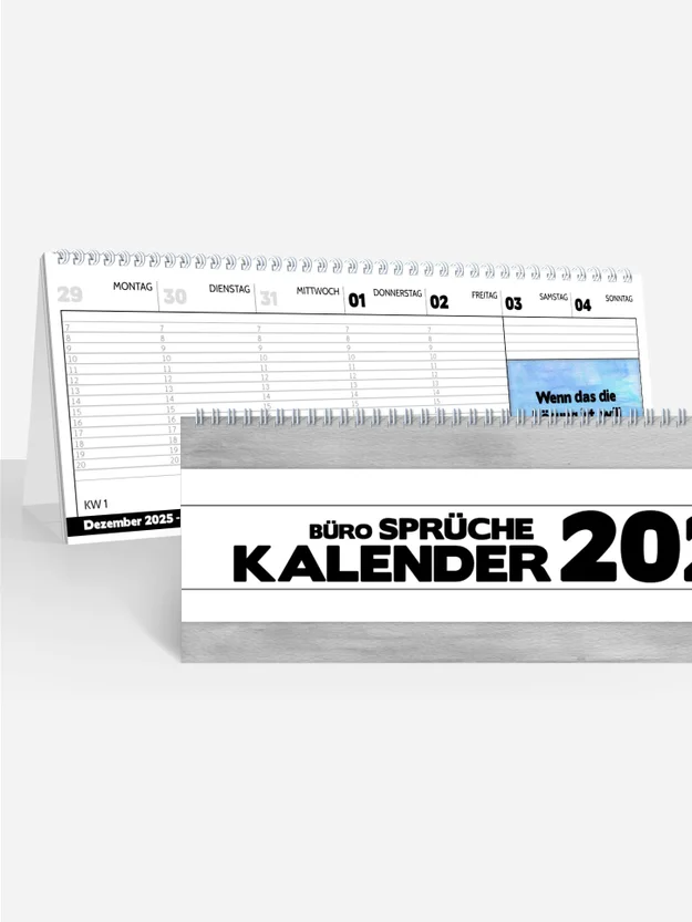 Terminplaner/Wochenplaner Bürosprüche