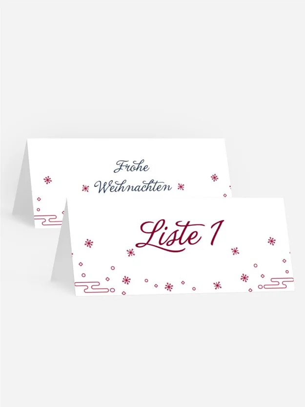 Weihnachtstischkarte Weihnachten in Heidelberg 2